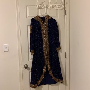 Navy Blue Pakistani/Indian Dress/Lengha